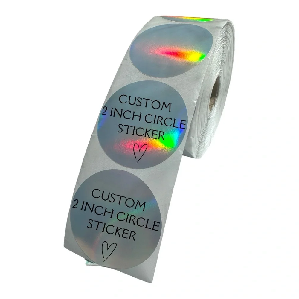 Custom Logo Stickers 2” Round Personalized Labels for Small Business Sticker
